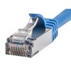 Monoprice Cat7 Shielded Patch Cable, 2 ft.Blue 13657